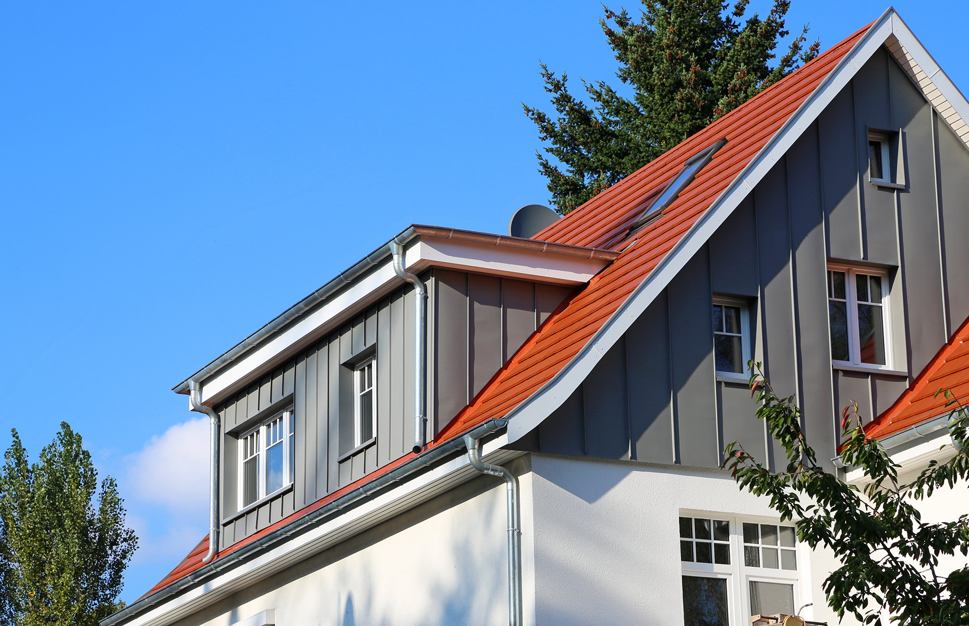 metalleindeckung dach fassade